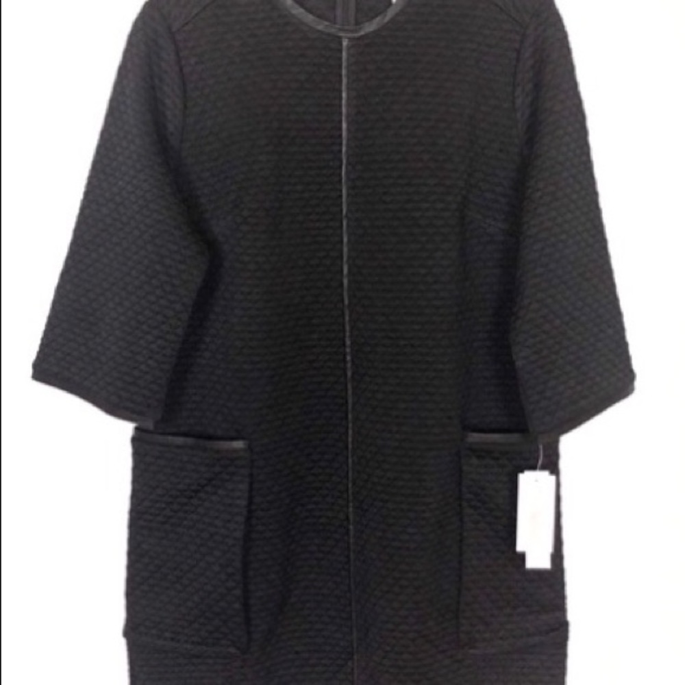 Melissa McCarthy Black Quilted Tunic Dress, Medium - Picture 3 of 12